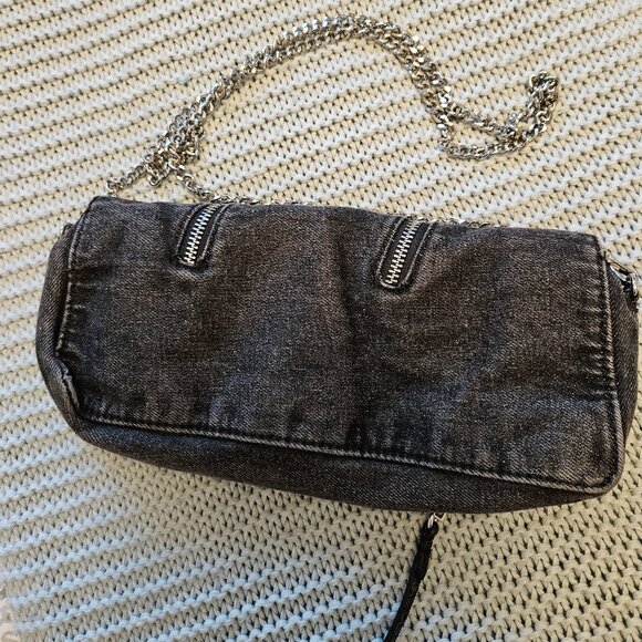 Zara Denim Small Crossbody Bag/Clutch with a removable chain strap - Picture 7 of 7